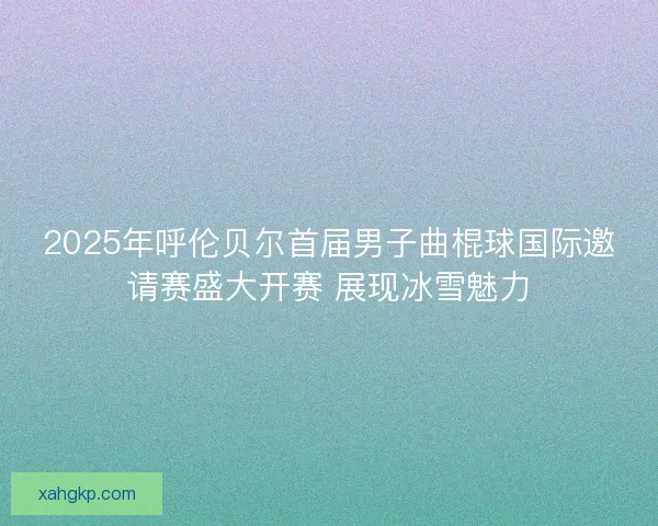2025年呼伦贝尔首届男子曲棍球国际邀请赛盛大开赛 展现冰雪魅力